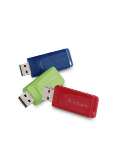 Buy 32Gb Store 'N' Go Usb Flash Drive Pc Mac Compatible 3Pk Red Blue Green in Saudi Arabia
