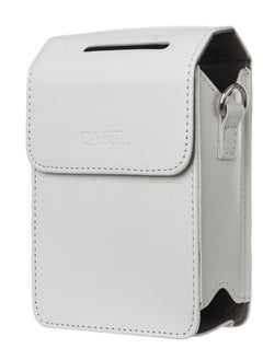 اشتري Protective Case for Fujifilm Instax Share SP-2 Smart Phone Printer - Premium Vegan Leather Bag Cover with Removable Shoulder Strap White في الامارات