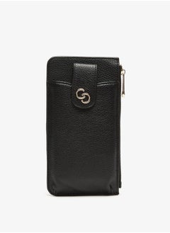 Buy Textured Cardholder with Zip Closure in UAE