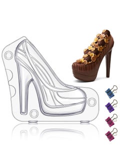 اشتري High Heel Chocolate Mold, 3D Shoe Candy Mold, Birthday Cake Molds, Chocolate Platform High Heel Mold, Large Chocolate Molds, 3D Fondant Heel Mold في الامارات