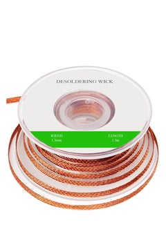 اشتري Desoldering Wick Width 1.5mm Length 1.5m, Soldering Wick Wire Braid with Flux في الامارات