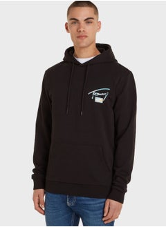 Buy Text Print Hoodie in Saudi Arabia