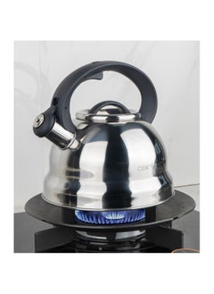 Buy Cuisine Art CLARA 201 Stainless Steel Whistling Tea Kettle 2.5L, Silver, Mirror Polish, Fixed Nylon Handle, Satin Interior, Fast Boiling, Suitable for use on all stove tops in UAE