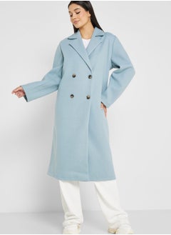 Buy Longline Pocket Detail Coat in Saudi Arabia