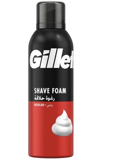 Buy Gillette Men's Regular Shaving Foam 200ml in Saudi Arabia