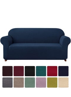 اشتري Three Seater Sofa Cover Navy Blue 190-230cm في السعودية