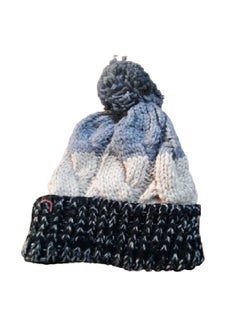 Buy The winter ice cap is made of durable, high-quality wool threads. It is lined from the inside in a way that makes you feel warm in a wonderful way. It is equipped with a ball of wonderful wool threads(Black-Beige-Grey) in Egypt