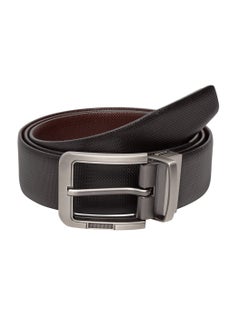 اشتري Reversible Real Leather Black Brown Belt for Men في الامارات