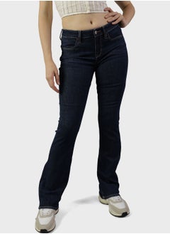 Buy High Waist Bootcut Jeans in UAE