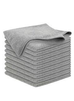 Buy 20 Packs Dish Towel Microfiber Cleaning Towels - Streak Free & Absorbent Towels for Kitchen & Car - Machine Washable Multi-Purpose Cloth for Easily Removes Grease & Stains in Saudi Arabia