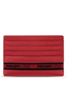 اشتري Ducati Corse Nastro Black Genuine Leather Card Holder For Men - DTLGD2201101 في الامارات