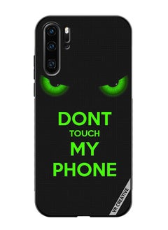 اشتري Protective Case Cover For Huawei P30 Pro Don't Touch My Phone Green Eyes Design Multicolour في الامارات