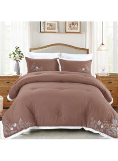 اشتري Dream Bell 6 Pc Embroidery Cotton Comfy Comforter Set With Fiber Filling 10 في الامارات