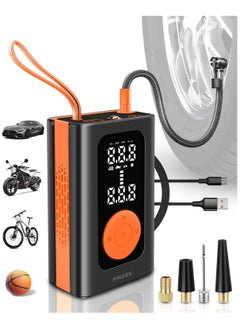 Buy PINREK Portable Tire Inflator Digital Air Compressor, 150PSI Cordless Tyre Air Pump with Auto Shut-Off, 4000 mAh Battery & LED Light –Ideal for Outdoor, Cars, Bicycles, Balls(Standard) in UAE