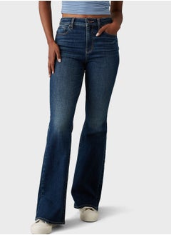 Buy High Waist Flared Jeans in UAE