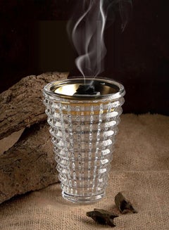 اشتري بخور مدخان بلمسة أنيقة من الكريستال مع مبخرة شفافة في السعودية