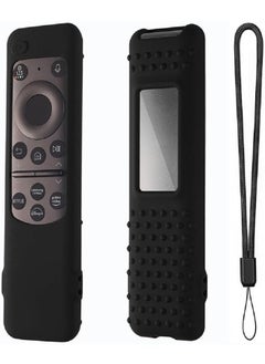 Buy Cover for BN59-01432J BN59-01432A BN59-01432 2023 Samsung Smart TV Solar Panel Remote, Silicone Case with Lanyard (Black) in UAE