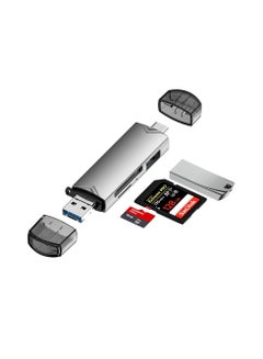 Buy SD Card Reader Dual Connector USB C USB 3.0 Memory Card Reader Adapter in Saudi Arabia