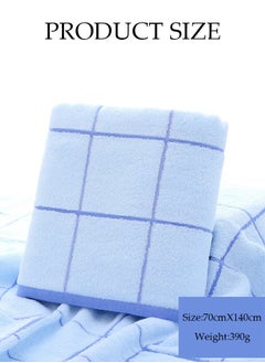 Buy 100% PURE COTTON TOWELS, Daily Use Bath Towels, Absorbent Quick Drying Towels, Luxurious & Comfortable Extra Soft Towels, Stylish Bathroom Towels (70cm*140cm,Blue) in Saudi Arabia