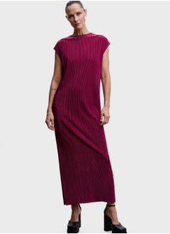 Buy Pleated Satin Dress in UAE