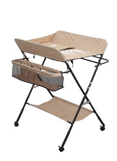 اشتري Foldable Baby Changing Table with Wheels and Storage Bag  0-6 Months في السعودية