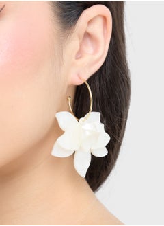 Buy Floral Hoop Earrings in UAE