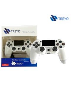 Buy Wireless PS4 Controller - Dual Vibration, LED Touch Pad, Audio Function, Compatible with PS4 Pro/Slim/PC, Pro-Level Gaming Experience in Saudi Arabia