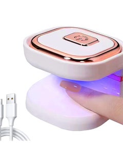 Buy Mini UV Led Nail Lamp with 6 LED Beads Portable LED UV Nail Light for Healing Gel Nails USB Nail Dryer Suitable for Beginners Gel Lamp Nail Art Tools for Fingernail & Toenail in UAE