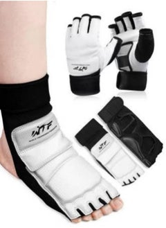 Buy Taekwondo Sparring Gear Foot Protector Karate Boxing Sparring Foot Guard, Martial Arts Protective Foot Gear for Kung Fu Punch Bag Kickboxing MMA Training in Saudi Arabia