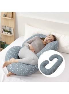 Buy Pregnancy Pillows, C Shaped Full Body Maternity Pillow with Removable Cover, Pregnancy Pillows for Sleeping in UAE