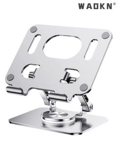 Buy Metal iPad Stand Foldable iPad Holder Angle Adjustable Desk Tablet Stand Holder for All L170XW148XH45(mm) Tablets iPad Pro iPad Air iPad Mini Galaxy Tab S8 Ultra Tab S7 Tab A8 Silver in Saudi Arabia