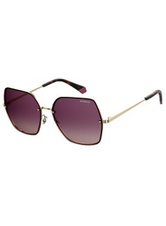 Buy Polarized Square Eyewear Sunglasses PLD 4091/S      GOLD VIOL 58 in Saudi Arabia