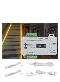 Buy LED Motion Sensor Stair Light, 5m WS2818 Running Light Strip for RGB Stair Light Controller, Automatic Stairway LED Controller, Stair Light Controller in Saudi Arabia