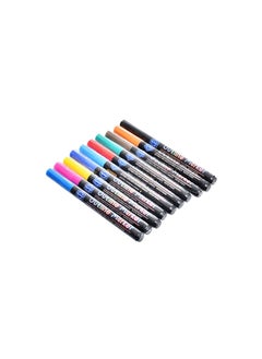 اشتري Elmaayergy HS-44_LBK-0001 Set Of 10 Pieces Of Marker Pen With Durable Material, Suitable For School And Home في مصر