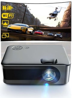 Buy Portable Projector 1080P Supported Mini WiFi Projector 3000 Lumens Android OS Movie Home Projector Compatible with TV Stick HDMI USB AV PS4 iOS Android Laptops in Saudi Arabia