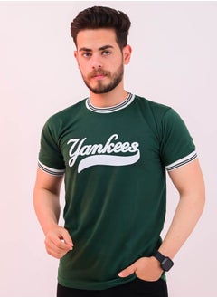 Buy T-shirt made of Summer Melton material, treated against lint and shrinkage, with a soft and light feel on the body in Egypt