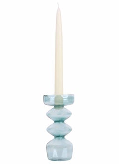 اشتري Blue Lila Glass Candle Holder في الامارات