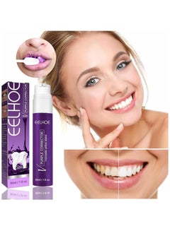 Buy V34 color corrector toothpaste teeth whitening teeth V34 color corrector teeth purple whitening toothpaste remove teeth stains in UAE