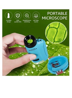 Buy Portable Microscope for Kids, Handheld Miniscope for Kids, Mini Labsters Portable Microscope for Kids Ages 8-12, Pocket Microscope 60x-180x, for STEM Educational Toy, Scientific Experiment in UAE