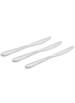 اشتري Silvanna 3-Piece Table Knife Set, Silver - 22 cm في الامارات