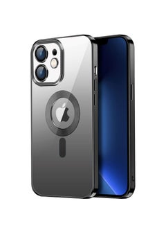 Buy Magnetic Clear for iPhone 12 Case with MagSafe Integrated Camera Protection Glass Silicone Cover Slim Thin Non Yellowing Anti Fingerprint Scratch Wireless Charging in Egypt