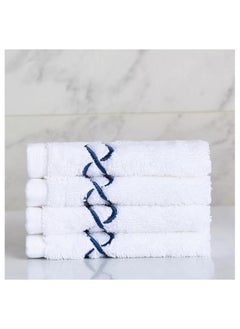 اشتري TWC Waves 4-Piece Fingertip Towel Set - 30x30 cm في السعودية