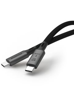 اشتري MOMAX Elite DC39 [240W] USB-C TO USB-C Cable 4 40GBPS [MFI Certified] Fast Charge PD 3.0 - Black في الامارات