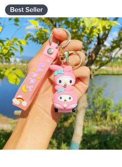 Buy Sanrio Melody silicone keychain bag pendant decorative accessories in Saudi Arabia