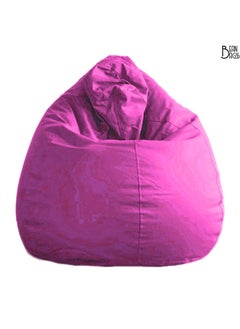 اشتري PVC Pink Bean Bag Filled Multi Purpose Faux Leather Bean Bag For Kids & Adult في الامارات