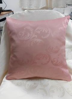 Buy Printed Cushion Cover Cotton Pink 40 centimeter in UAE