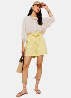 Buy High-waist paperbag shorts in Egypt