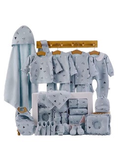 اشتري Baby Newborn Essentials Layette Gift Set with Box 22 Piece Baby Girl Boys  Gifts Premium Cotton Baby Clothes  Accessories Set Fits Newborn Baby Suit Set Cuddle Strap Bib في الامارات