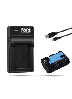 اشتري DMK Power LP-E6 LP-E6N Battery 1800mAh & Single Slot USB Battery Charger Compatible with Canon EOS R 60D 70D 80D 5D II 5D III 5D IV 5Ds 6D 6D Mark II 7D 7D Mark II C700 XC10 XC15 Cameras في الامارات