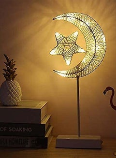 Buy Led Decorative Ramadan Light Star Moon Light Handmade Usb Wrought Iron Night Light Decorative Lights Adjustable Color Lights in Saudi Arabia
